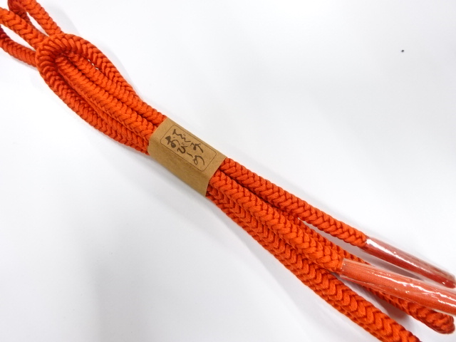 未使用品　正絹　手組帯締め